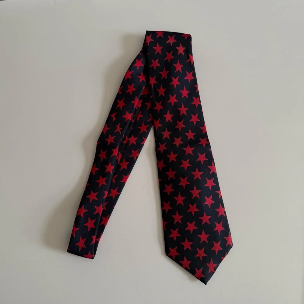 Elegant Kent and Curwen Star Patterned Men's pure silk Tie